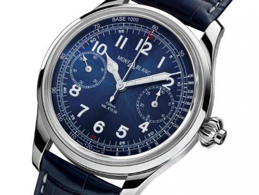 El Montblanc 1858 Chronograph Tachymeter Blue Limited Edition premiado en el Grand Prix d&#039;Horlogerie de Genève 2016