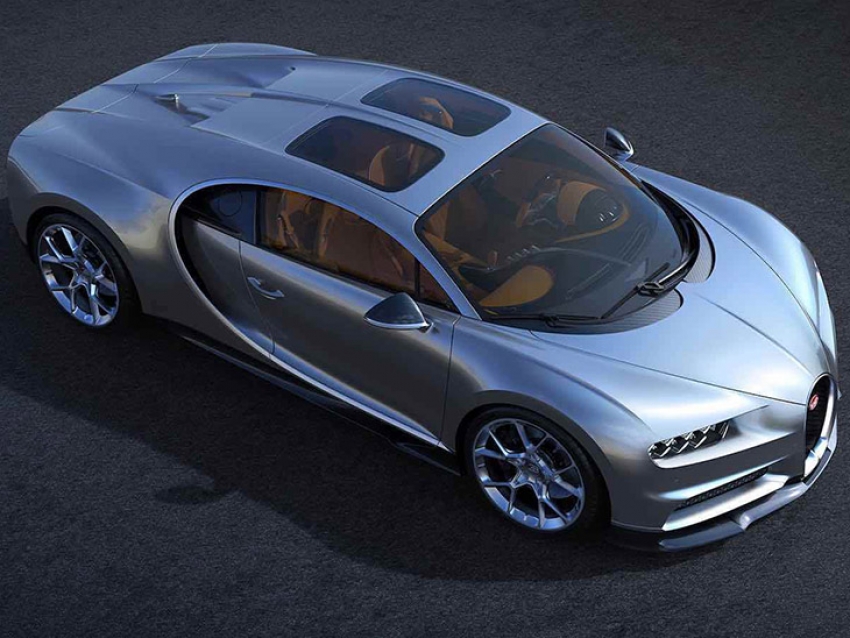 Así es el nuevo Bugatti Chiron con techo transparente