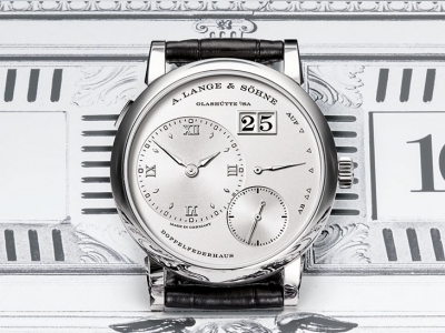 El emblemático A. Lange &amp; Söhne Lange 1 de oro blanco