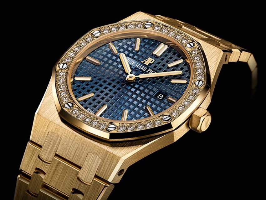 El glamour del Royal Oak Cuarzo Oro Amarillo de Audemars Piguet