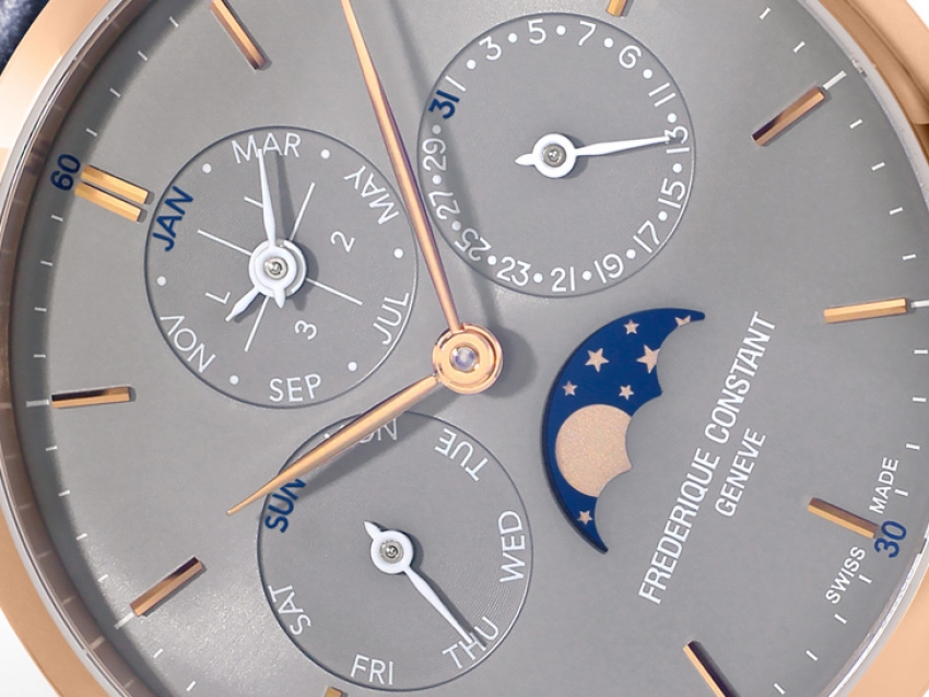 Frederique Constant lanzó dos nuevos relojes Slimline Perpetual Calendar Manufacture
