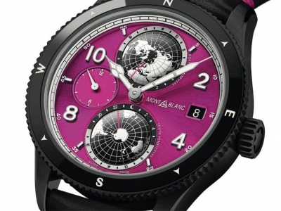 Montblanc presenta el reloj 1858 Geosphere Pink Dial