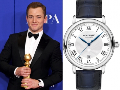 El magnífico reloj Montblanc de Taron Egerton en los Globos de Oro