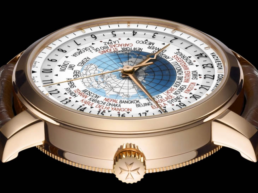 Close up al Vacheron Constantin Traditionnelle Horas del Mundo