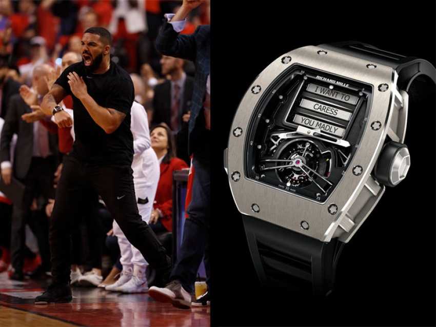 Mirá el lujoso Richard Mille de Drake en la final de la NBA