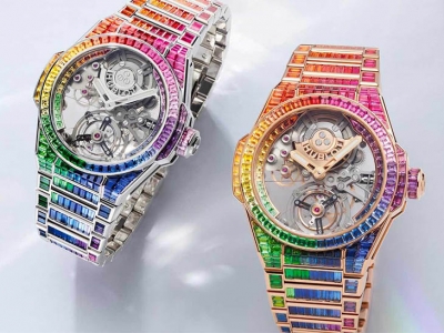 Hublot lanza sus modelos Big Bang Integral Tourbillon Rainbow