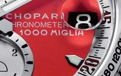 Close Up al Chopard Mille Miglia Rosso Corsa