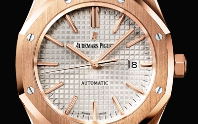 Close Up al Audemars Piguet Royal Oak de Oro Rosa