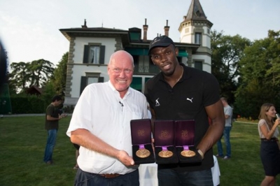 Bolt festejó en Hublot