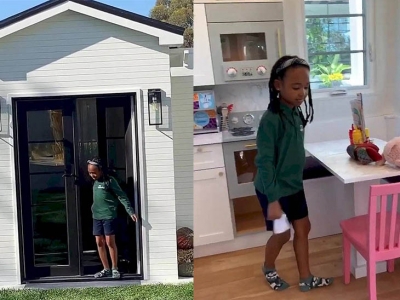 LeBron James le regaló una mansión en miniatura a su hija Zhuri