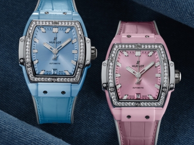 Hublot lanza la colección Spirit of Big Bang en cerámica rosa y celeste