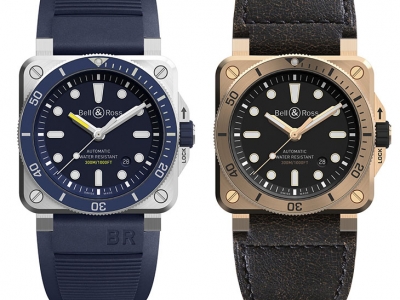 Los geniales Bell &amp; Ross BR 03-92 Diver Blue y Diver Bronze